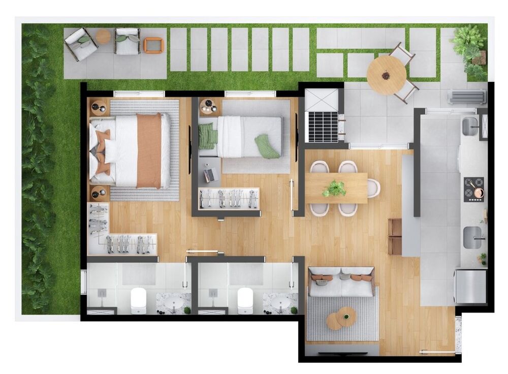 Apartamento à venda com 3 quartos, 62m² - Foto 34