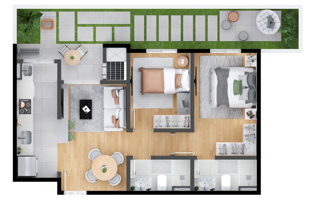 Apartamento à venda com 3 quartos, 62m² - Foto 33