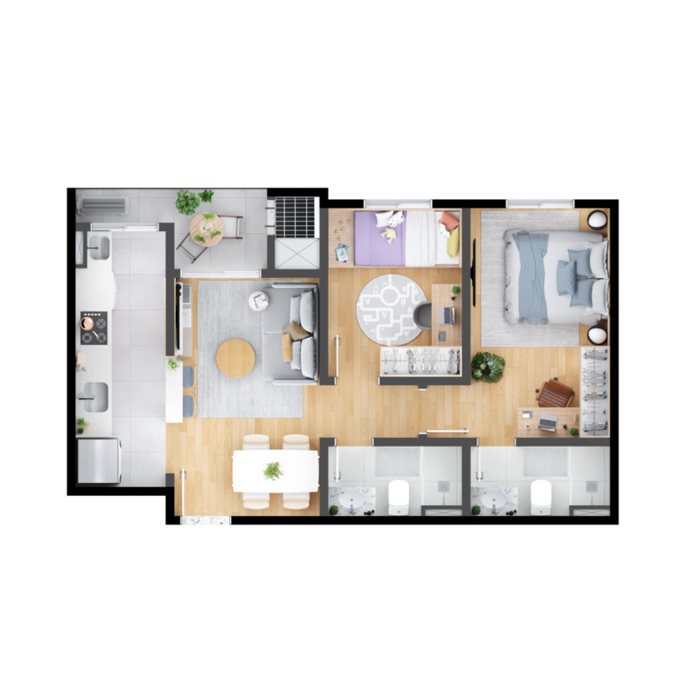 Apartamento à venda com 2 quartos, 52m² - Foto 24
