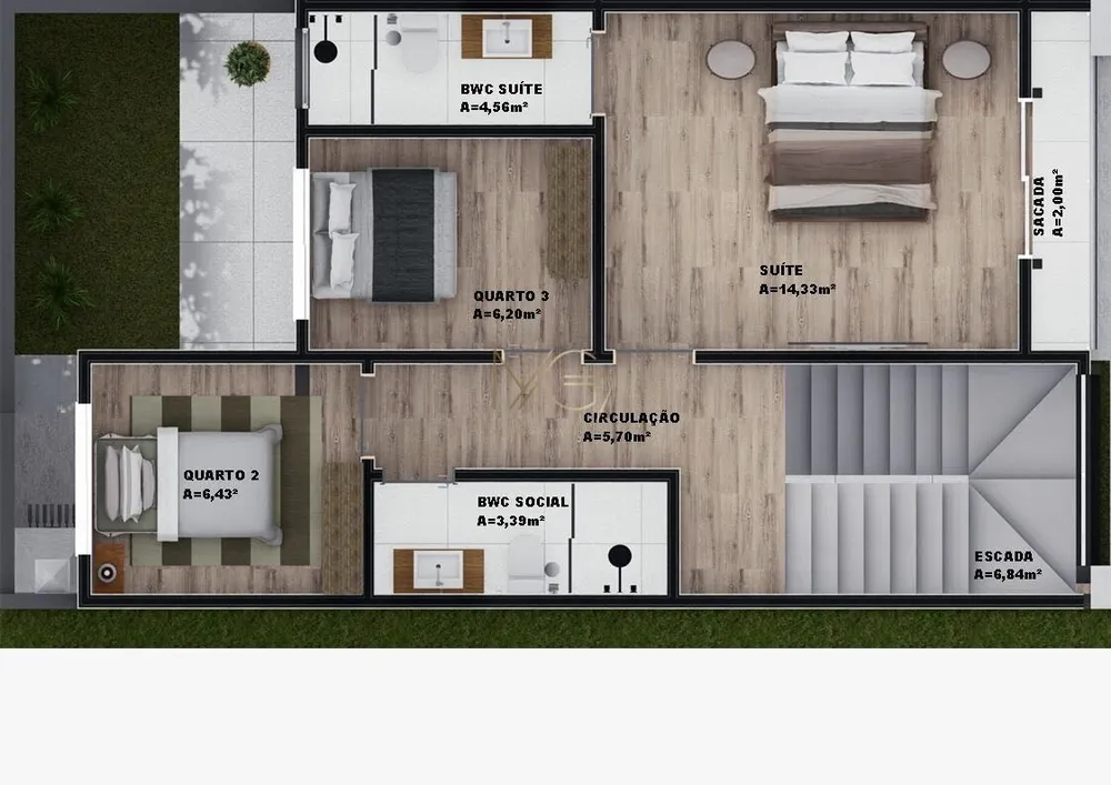 Sobrado, 3 quartos, 110 m² - Foto 12