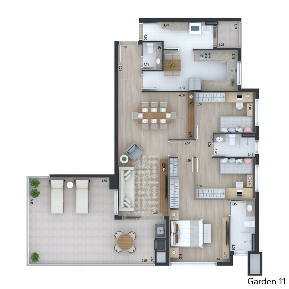 Apartamento à venda com 3 quartos, 119m² - Foto 13