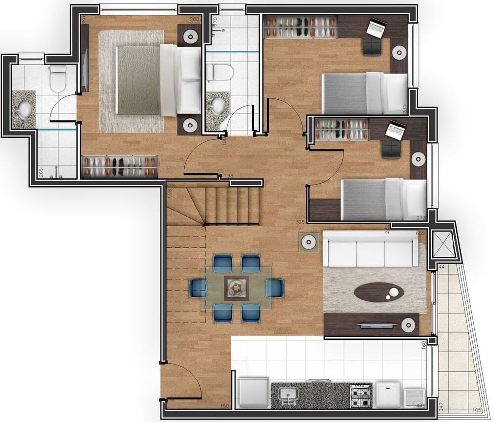 Apartamento à venda com 3 quartos, 77m² - Foto 44