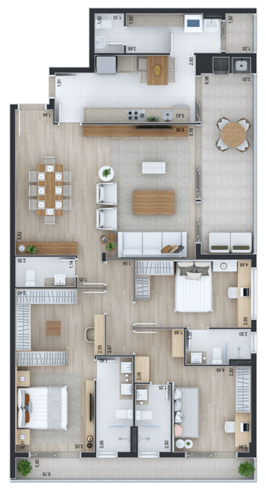 Apartamento à venda com 3 quartos, 181m² - Foto 27