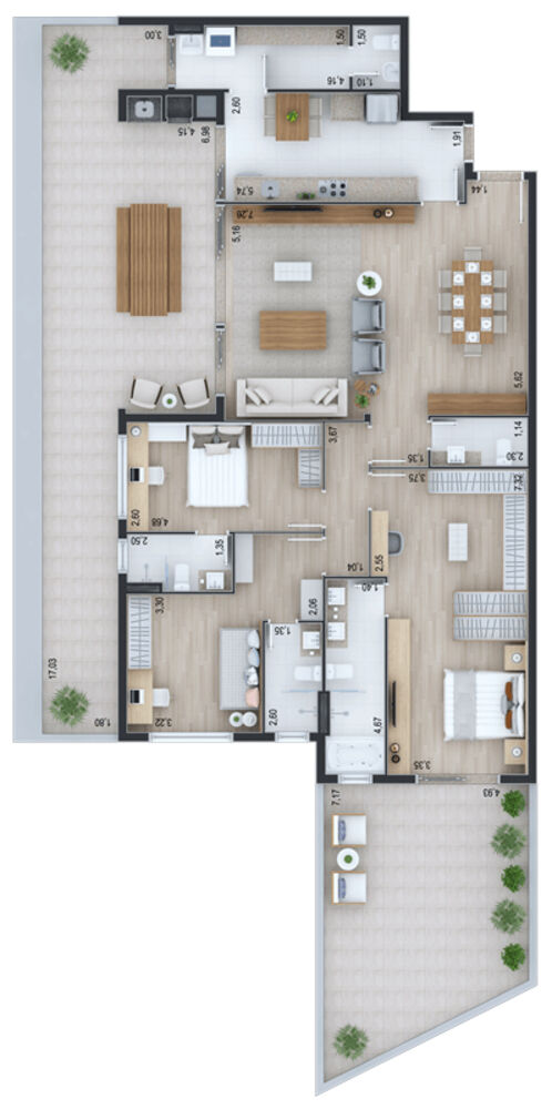 Apartamento à venda com 3 quartos, 181m² - Foto 35
