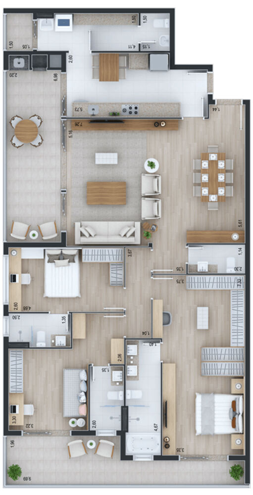 Apartamento à venda com 3 quartos, 181m² - Foto 34