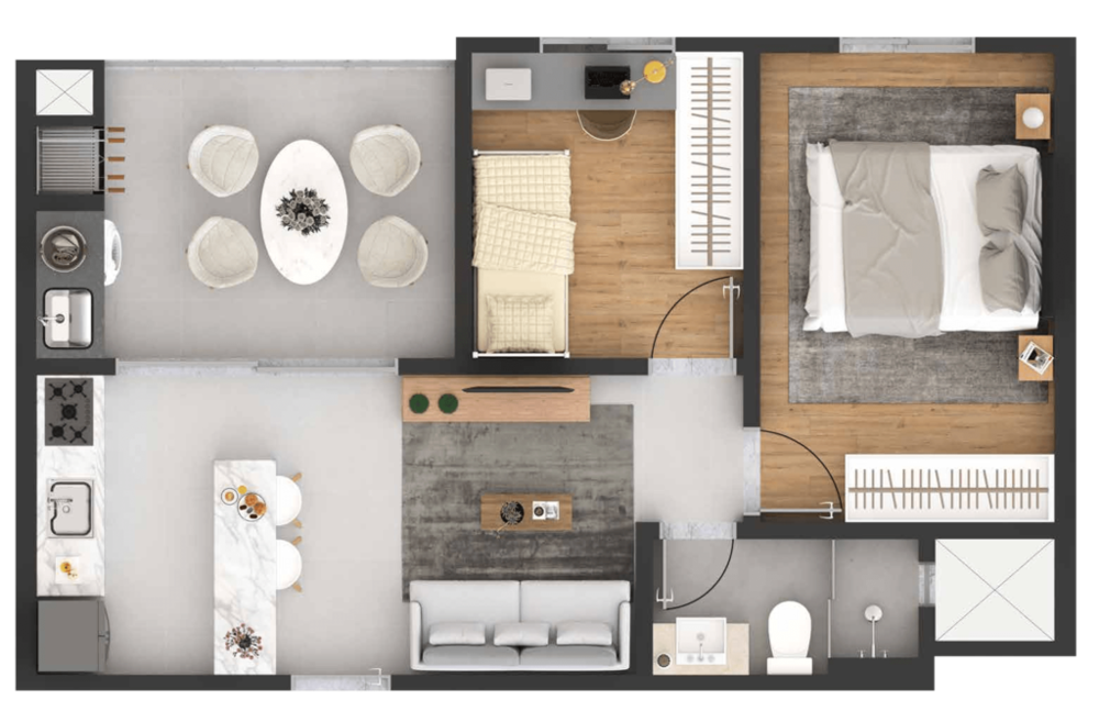 Apartamento à venda com 2 quartos, 50m² - Foto 40