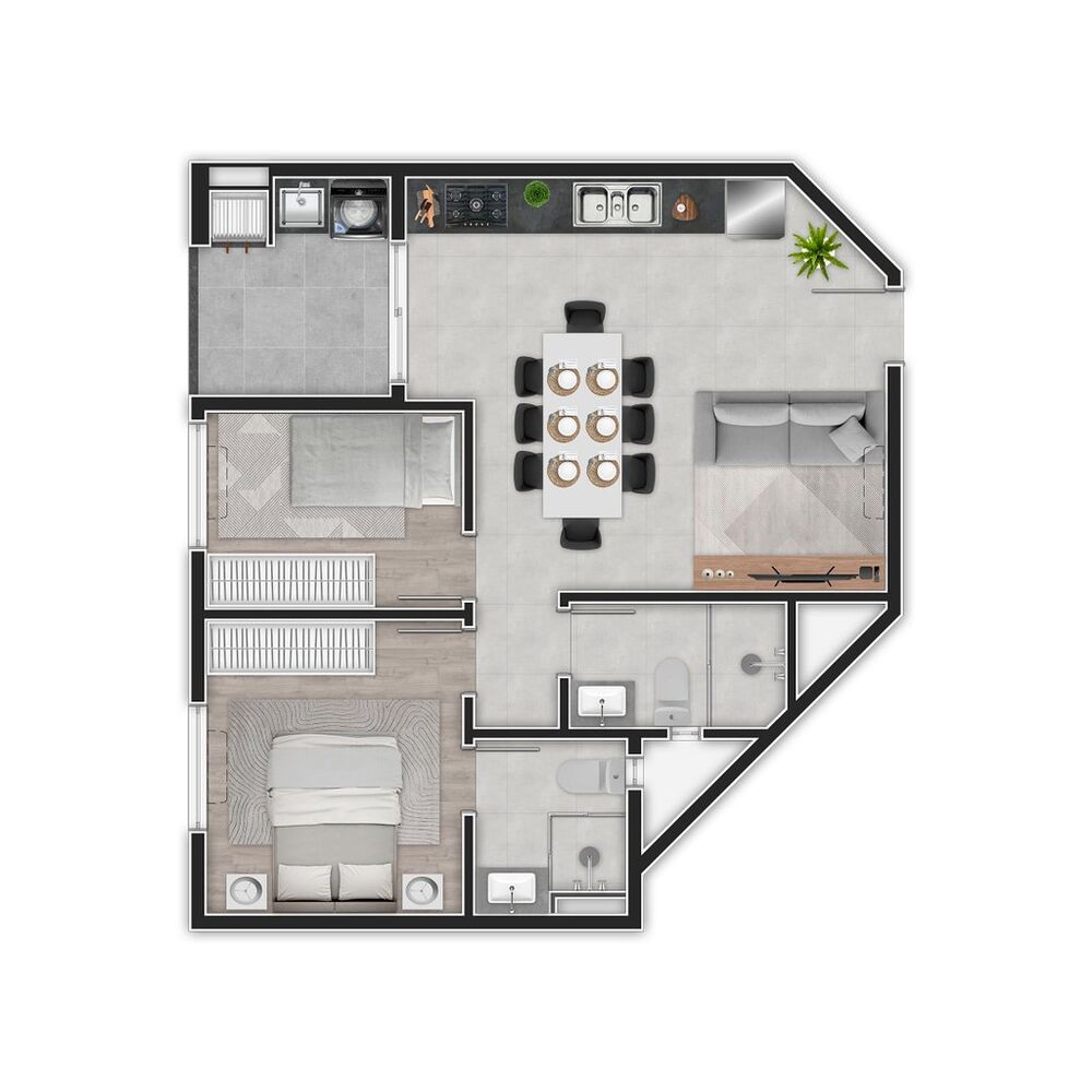 Apartamento à venda com 2 quartos, 52m² - Foto 15