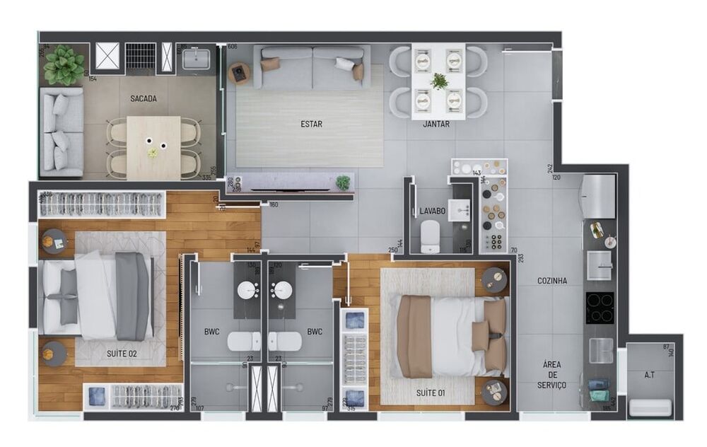 Cobertura à venda com 2 quartos, 163m² - Foto 28