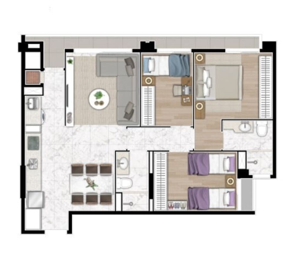Apartamento à venda com 3 quartos, 77m² - Foto 18