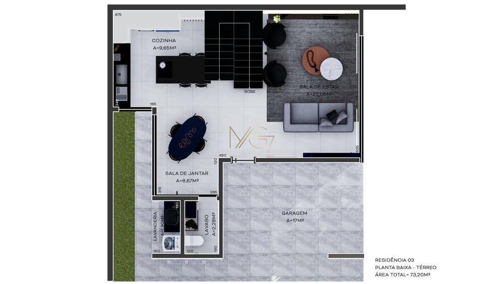 Sobrado, 3 quartos, 198 m² - Foto 2