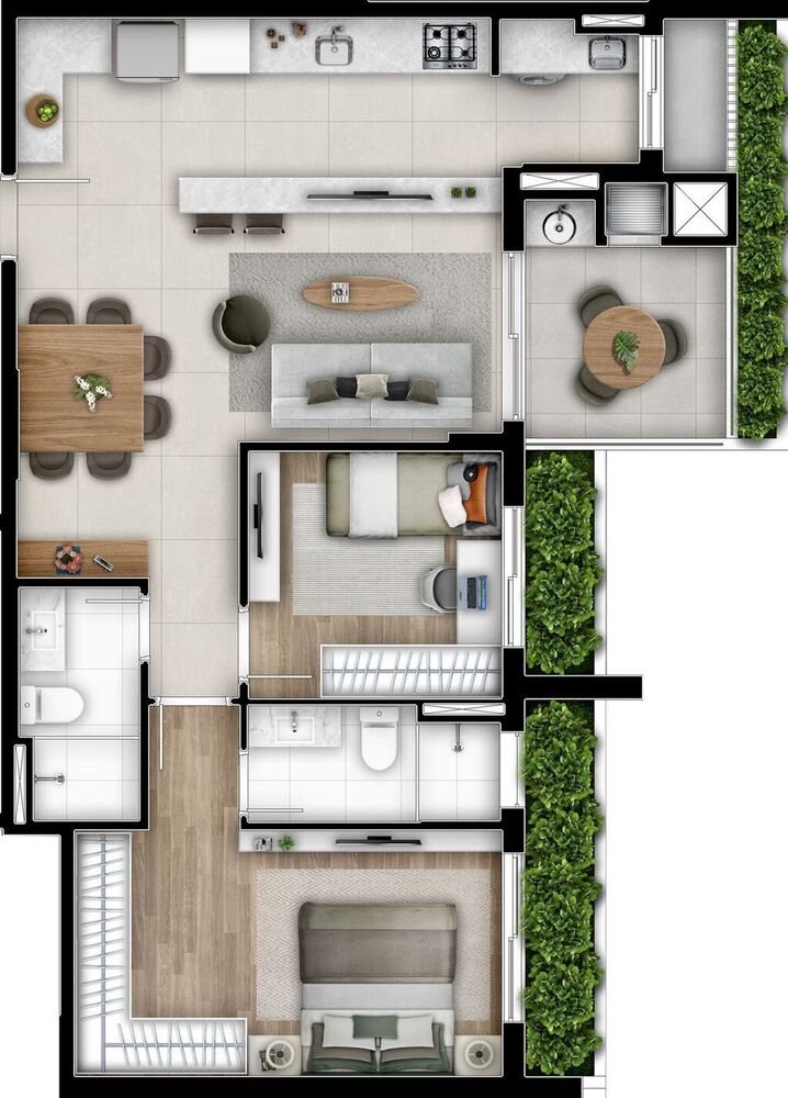 Apartamento à venda com 2 quartos, 68m² - Foto 7