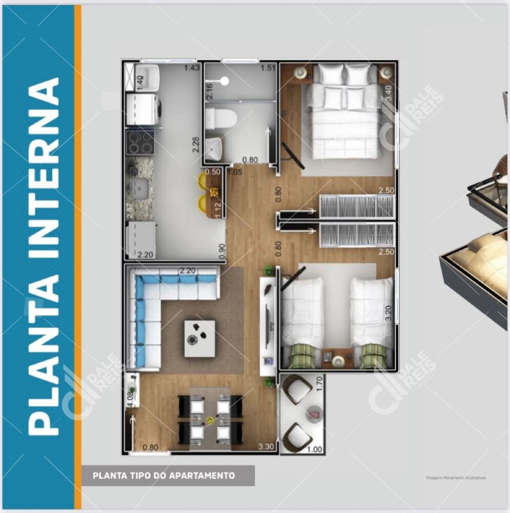 Apartamento, 2 quartos, 49 m² - Foto 14