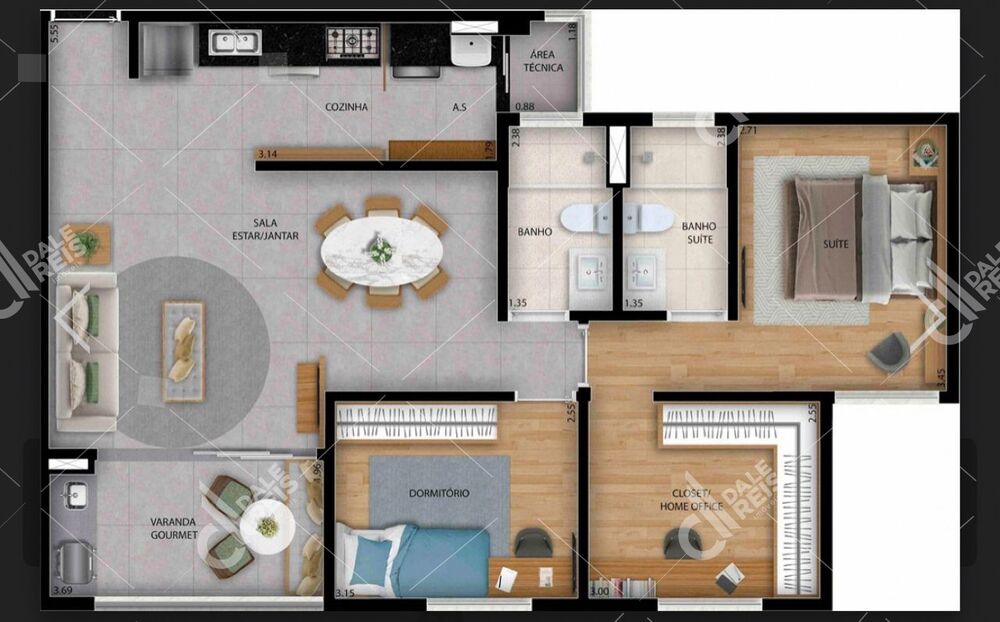 Apartamento, 3 quartos, 82 m² - Foto 14