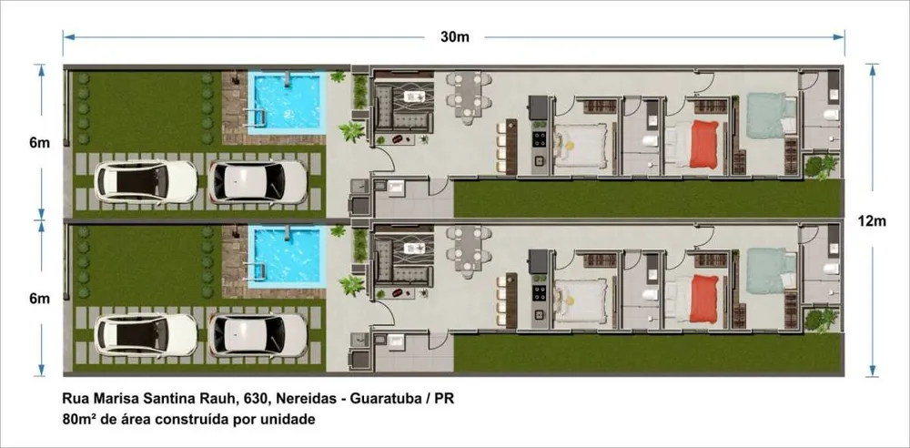 Casa, 3 quartos, 85 m² - Foto 2