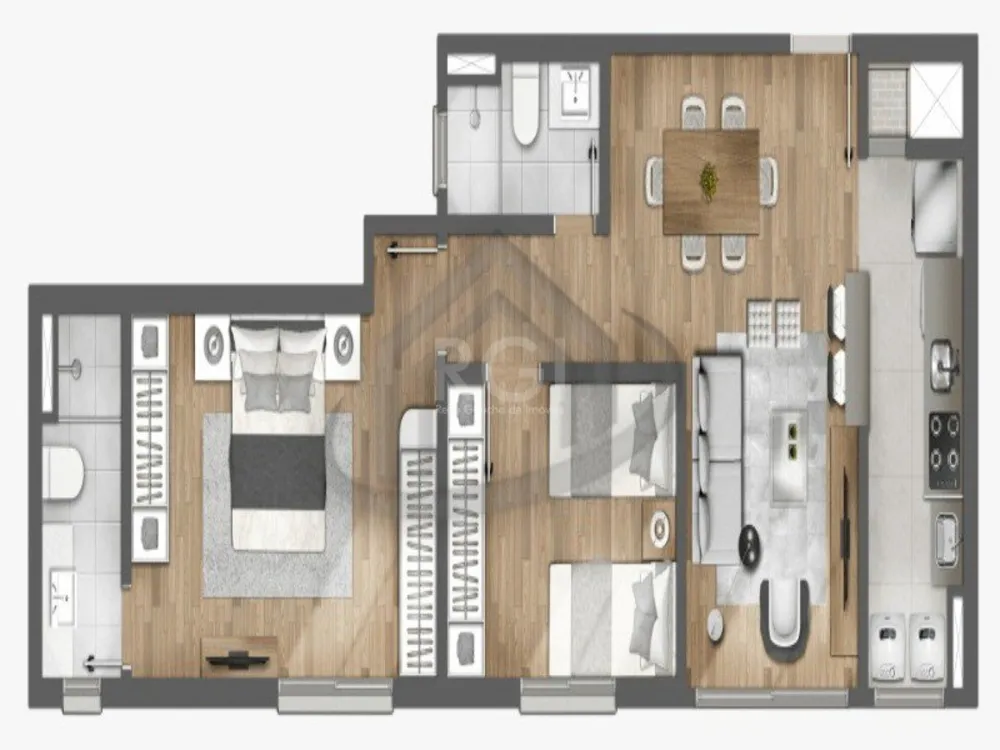 Apartamento, 3 quartos, 81 m² - Foto 1
