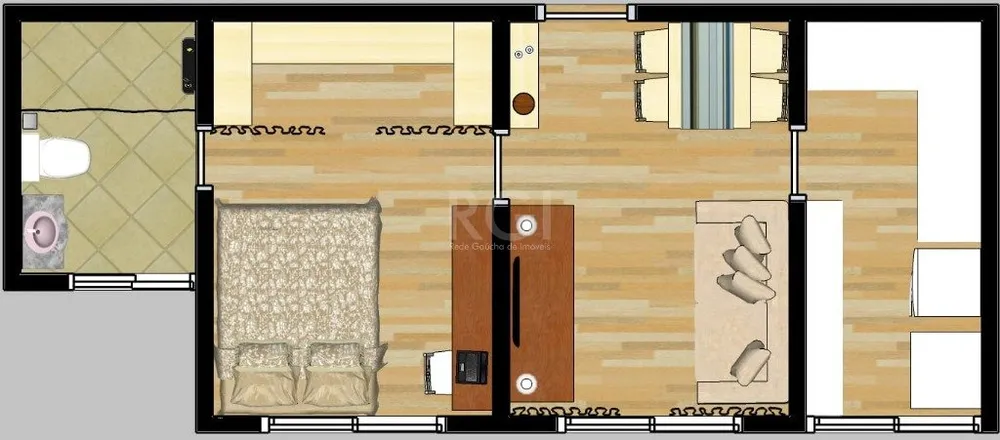 Apartamento, 1 quarto, 32 m² - Foto 2