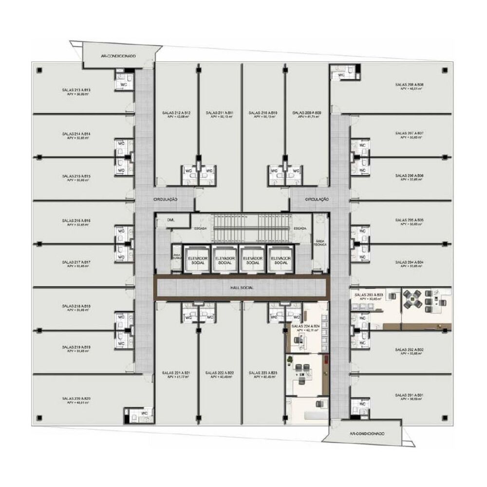 Sala-Conjunto, 38 m² - Foto 8