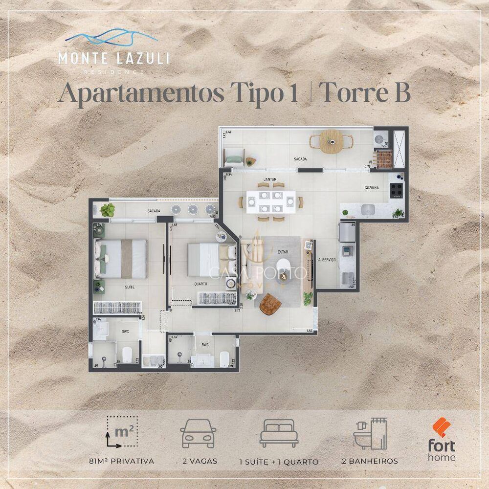 Apartamento, 2 quartos, 81 m² - Foto 4