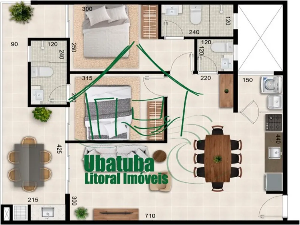 Apartamento, 2 quartos, 80 m² - Foto 4