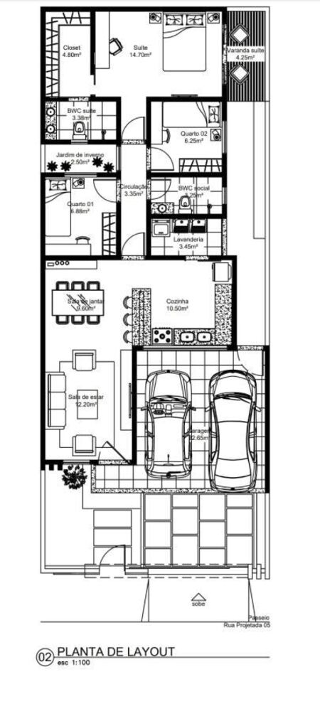 Casa, 3 quartos, 115 m² - Foto 1