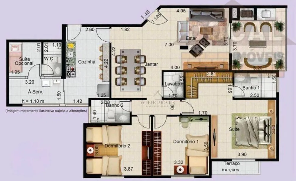 Apartamento, 3 quartos, 132 m² - Foto 2