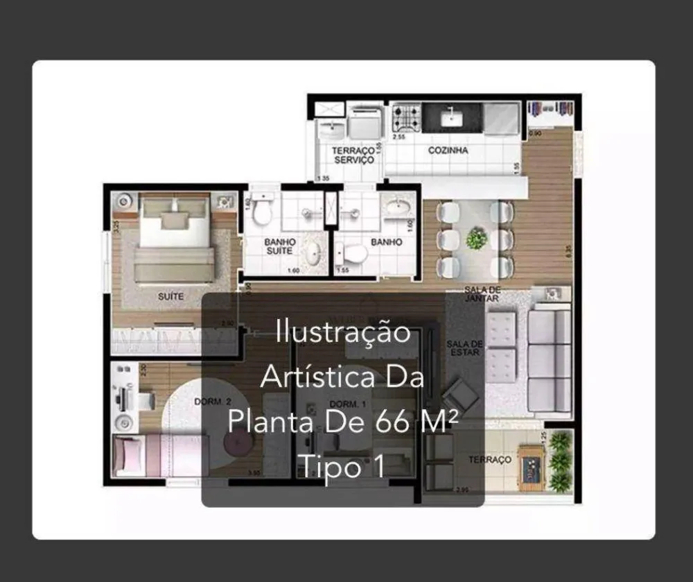 Apartamento, 3 quartos, 66 m² - Foto 7