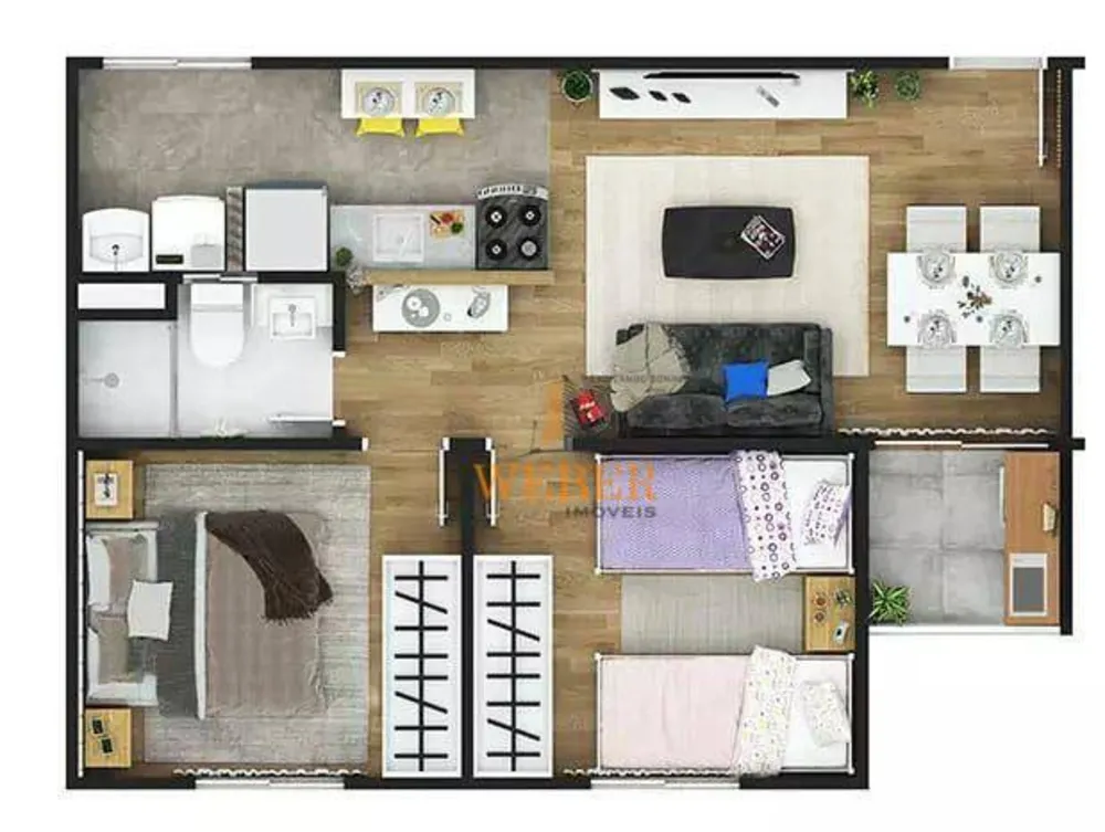 Apartamento, 2 quartos, 46 m² - Foto 11