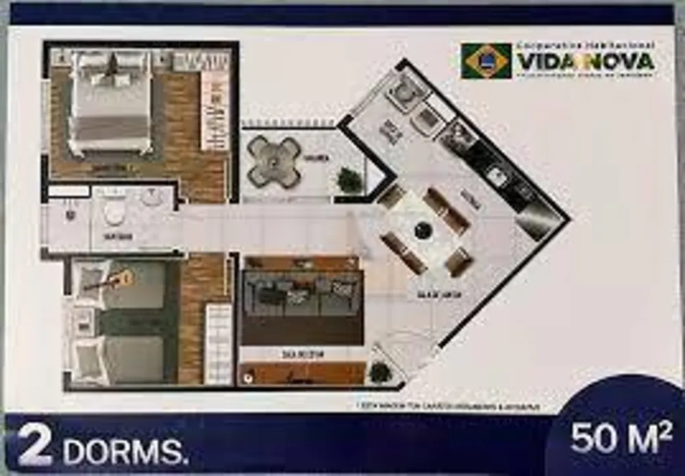 Apartamento, 2 quartos, 54 m² - Foto 3