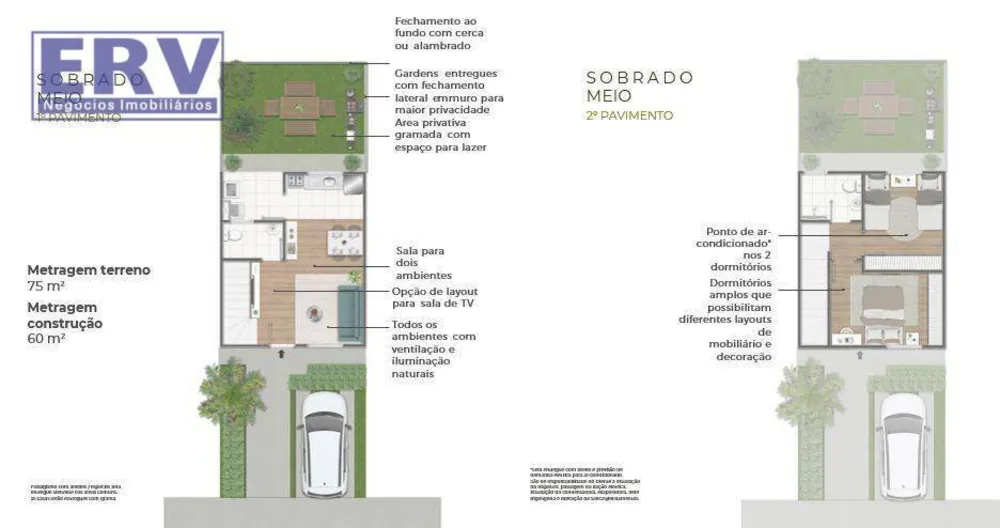 Casa de Condomínio, 2 quartos - Foto 1
