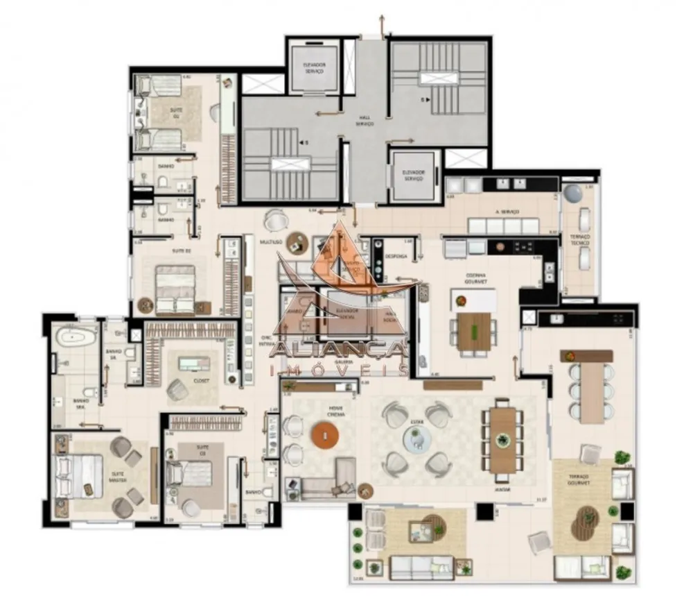 Apartamento, 4 quartos, 377 m² - Foto 7