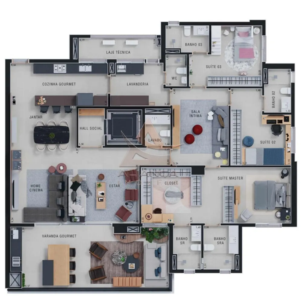 Apartamento, 3 quartos, 227 m² - Foto 4