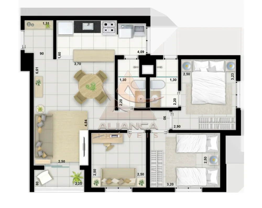 Apartamento, 3 quartos, 67 m² - Foto 7