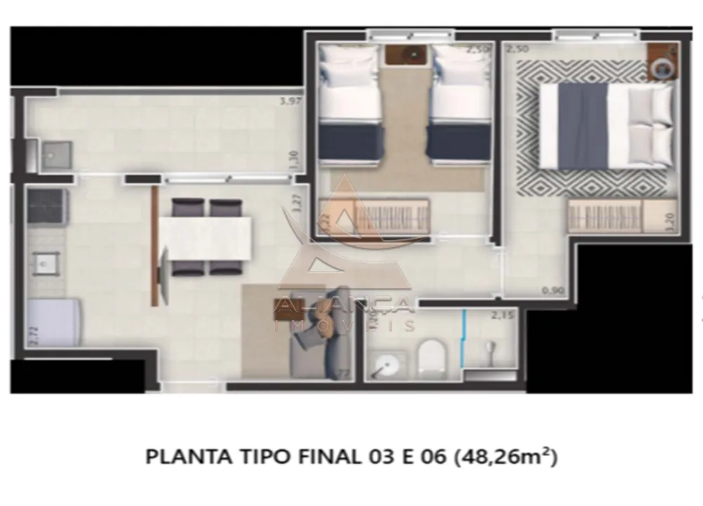 Apartamento, 2 quartos, 48 m² - Foto 9