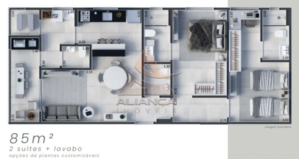 Apartamento, 2 quartos, 85 m² - Foto 1