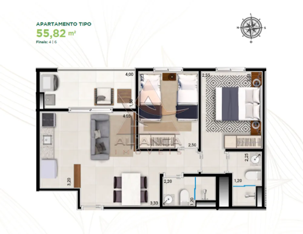 Apartamento, 2 quartos, 56 m² - Foto 12