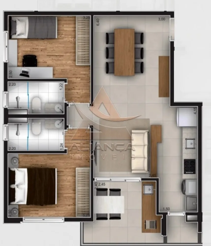 Apartamento, 2 quartos, 65 m² - Foto 4