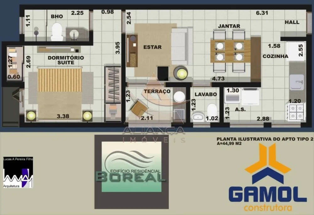 Apartamento, 1 quarto, 45 m² - Foto 8