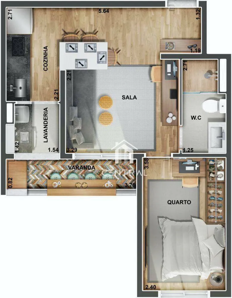 Apartamento, 2 quartos, 69 m² - Foto 10