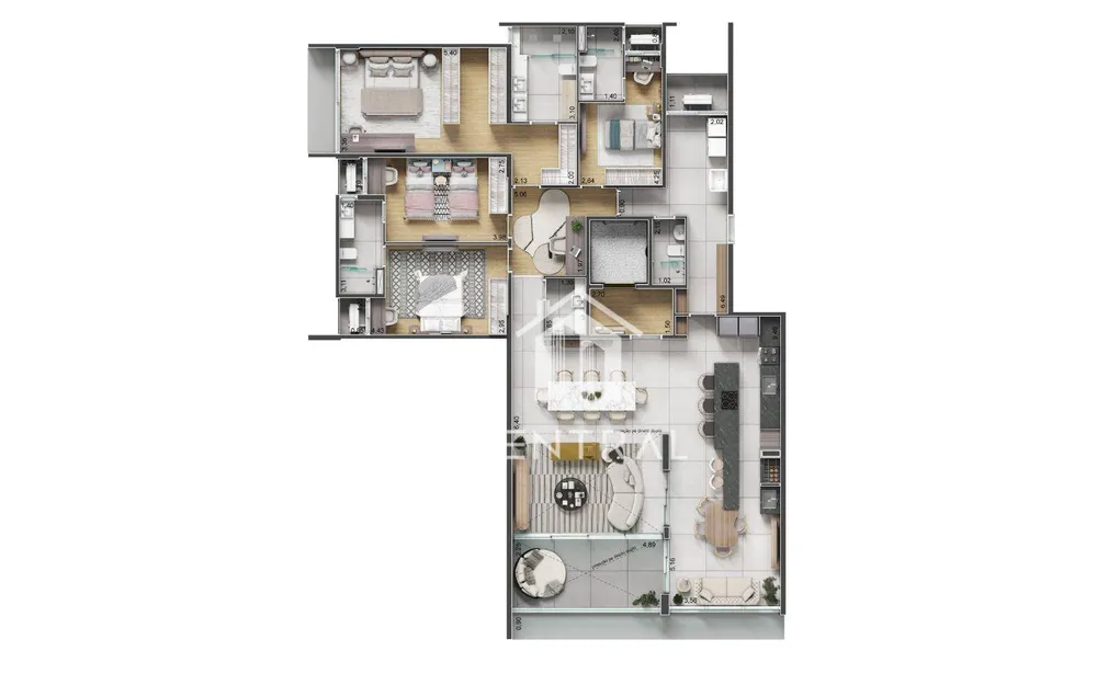 Apartamento, 4 quartos, 201 m² - Foto 9