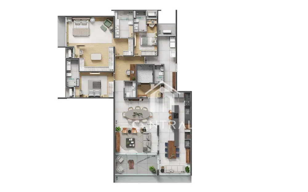 Apartamento, 4 quartos, 201 m² - Foto 8