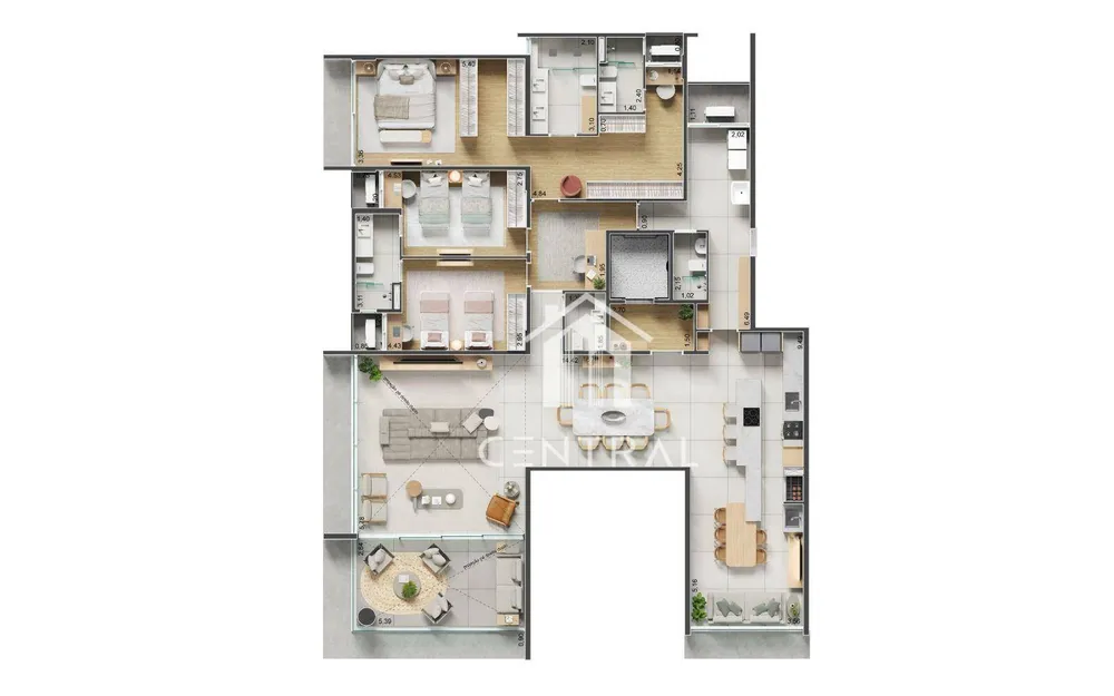 Apartamento, 4 quartos, 201 m² - Foto 10