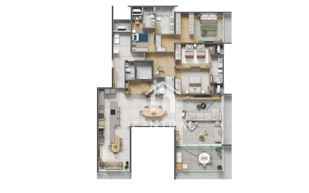 Apartamento, 4 quartos, 201 m² - Foto 12