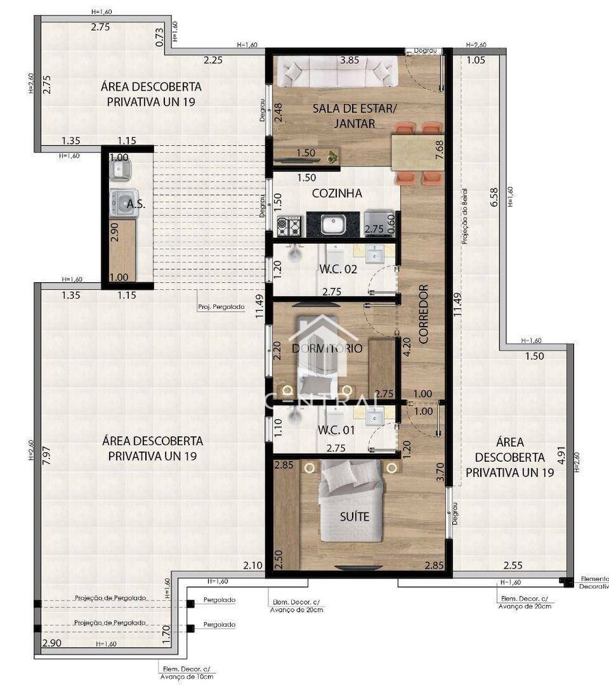 Apartamento, 2 quartos, 39 m² - Foto 39