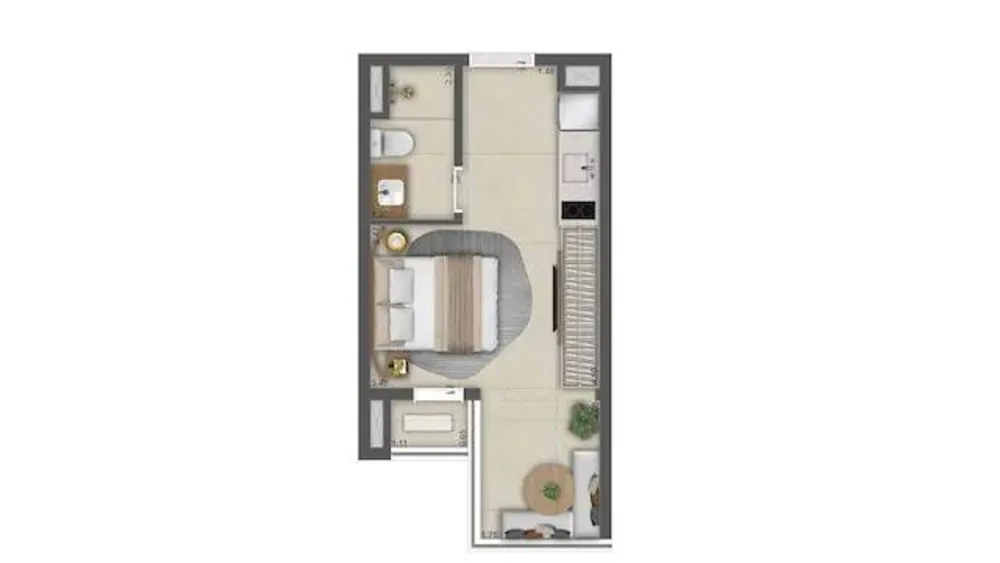 Apartamento, 1 quarto, 35 m² - Foto 16