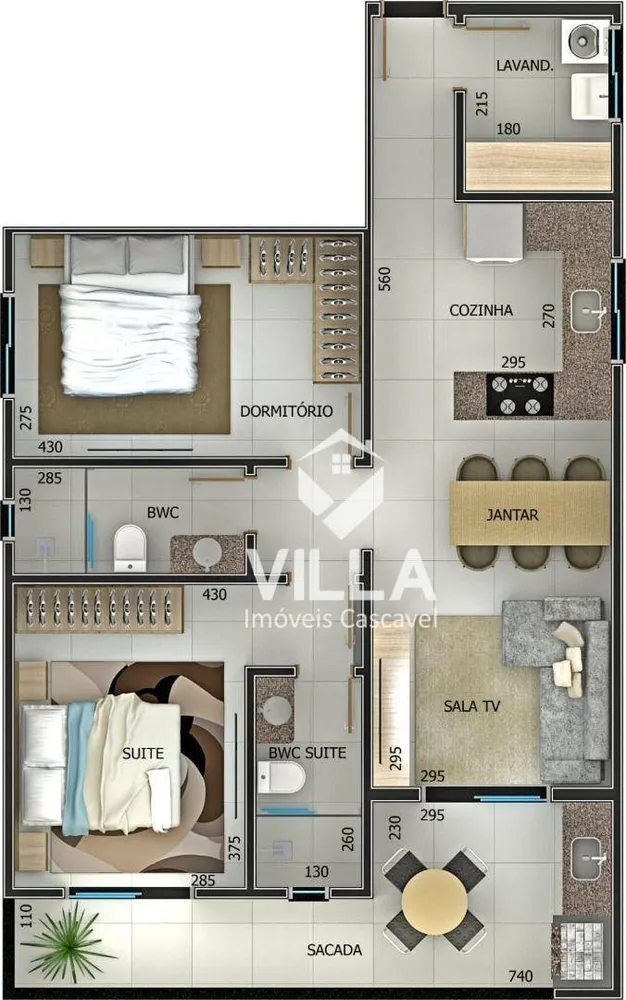 Apartamento, 2 quartos, 82 m² - Foto 3