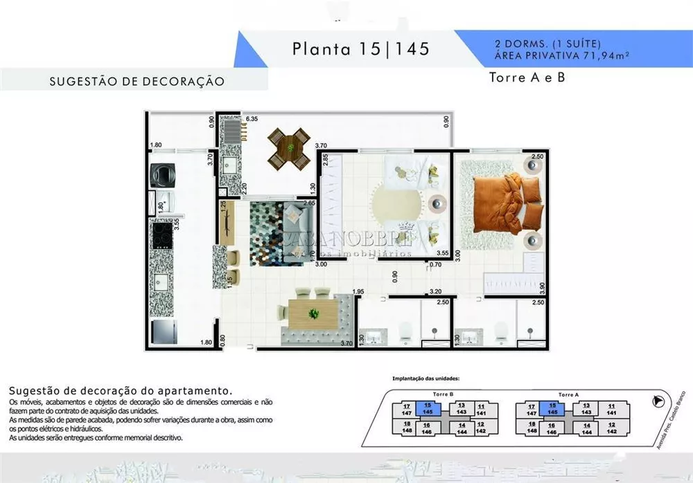 Apartamento à venda com 2 quartos, 72m² - Foto 1