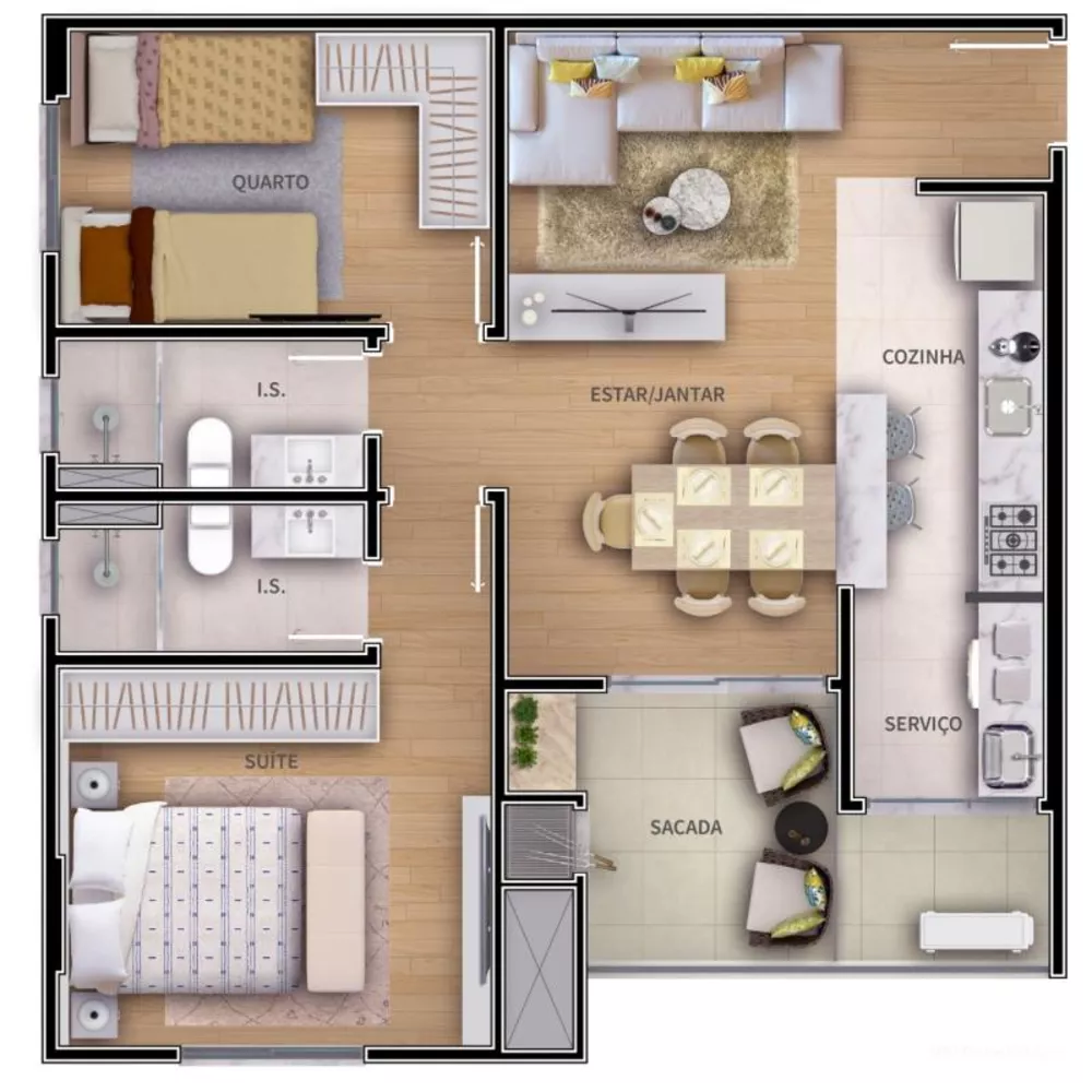 Apartamento à venda com 2 quartos, 70m² - Foto 4