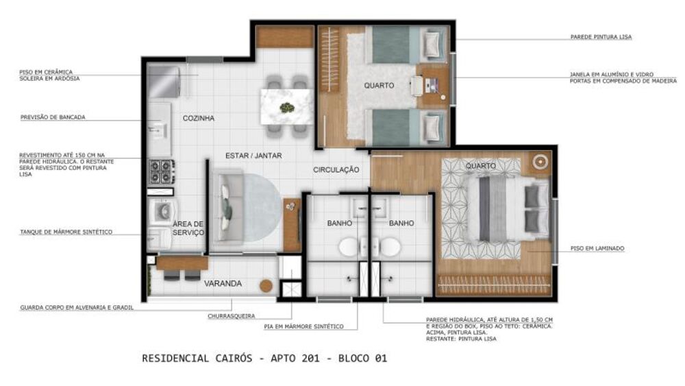 Apartamento, 2 quartos, 47 m² - Foto 4