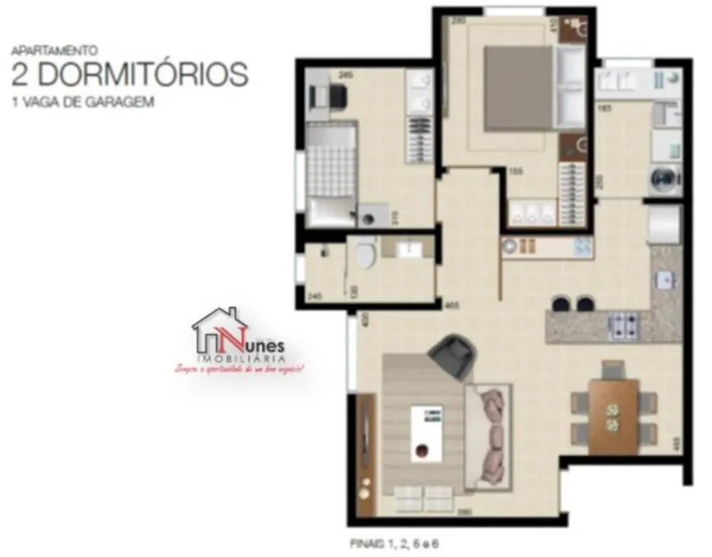 Apartamento, 2 quartos, 66 m² - Foto 2