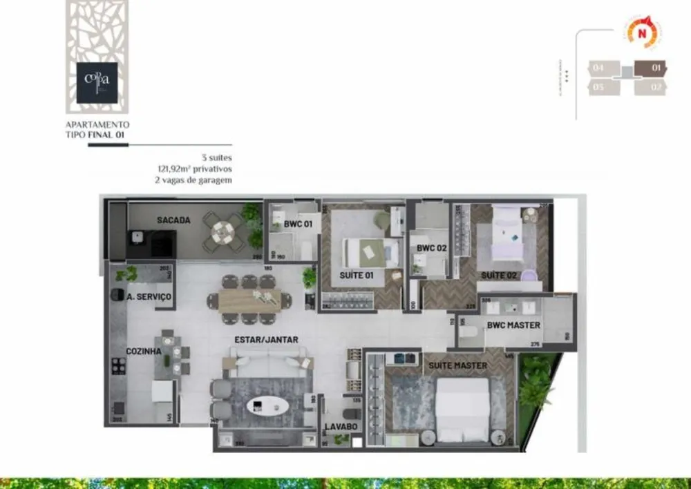 Apartamento, 3 quartos, 122 m² - Foto 5